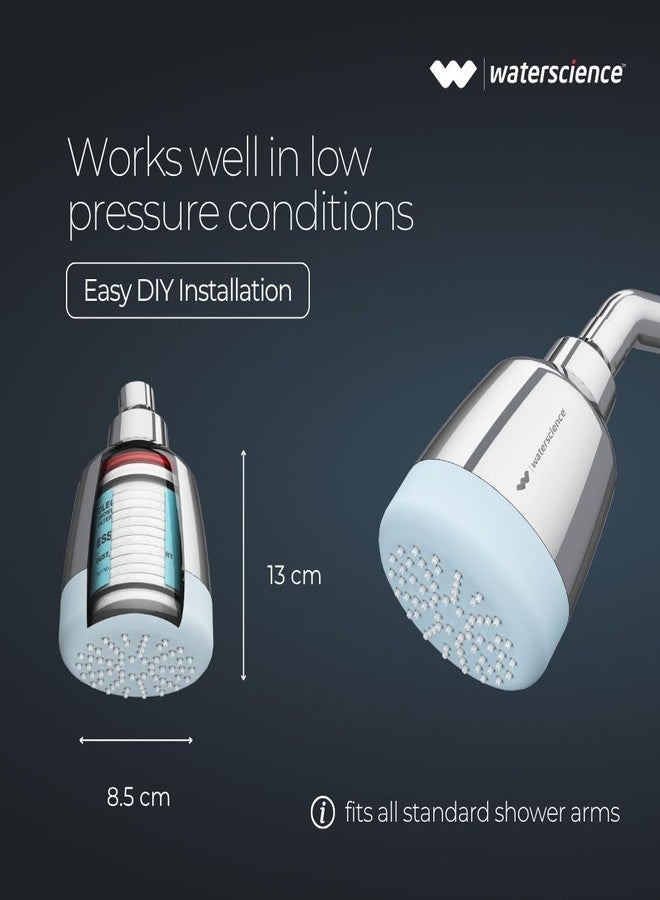 ووتر ساينس فلتر دش WaterScience CLEO لإزالة الغبار والصدأ والطين | رأس دش للحمام مزود بفلتر رواسب عالي الكثافة | ضمان لمدة عامين - Image 5